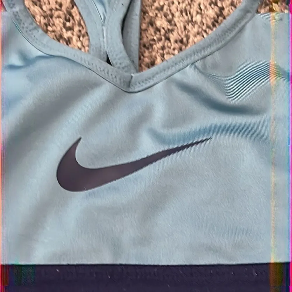 Nike Exercise Bra - Blue - Strappy - XS
